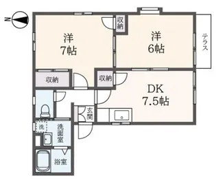 ベルシャンテ【1階】の間取り