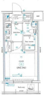 神奈川県川崎市中原区新丸子町【マンション】の間取り