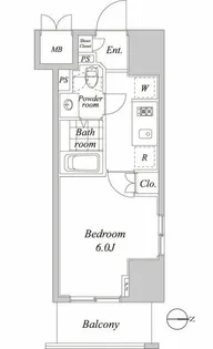 1Kの間取り画像