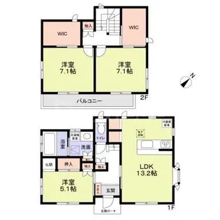 千葉県船橋市前原西8【一戸建】の間取り