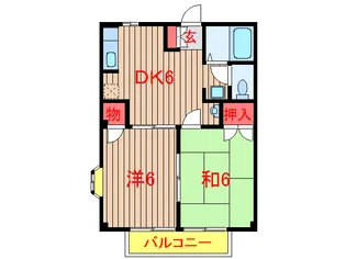 ガーデンヒルズ薬園台【2階】の間取り