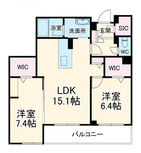 シャーメゾングレイス【2階】の間取り
