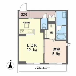 サンフェリーチェII【1階】の間取り