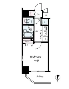 スパシエアランシア亀戸【10階】の間取り