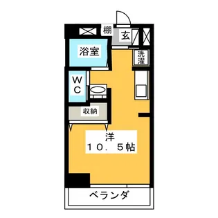CUBE・19【3階】の間取り