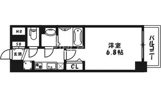 ファステート都島テーラー【3階】の間取り