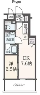 ハーモニーレジデンス東新宿【5階】の間取り