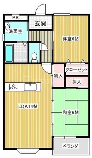 ベルメゾンかわもと2【2階】の間取り