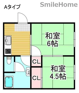 ミカサハイツ【2階】の間取り
