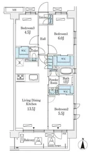アヴァンカーサ町屋【3階】の間取り