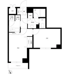 東京都目黒区柿の木坂3【マンション】の間取り