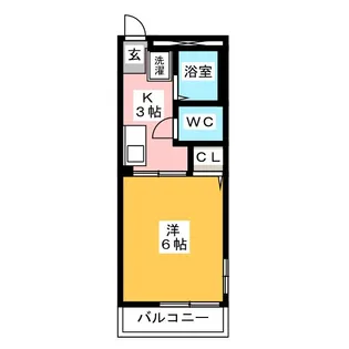 クラルテ宮東【2階】の間取り