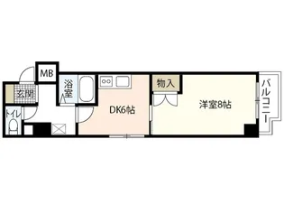 アルモシティーハイツ【2階】の間取り