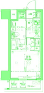 クレヴィスタ横浜関内2【11階】の間取り