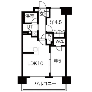 大阪府大阪市中央区瓦屋町2【マンション】の間取り
