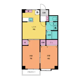 パールハイツ【1階】の間取り