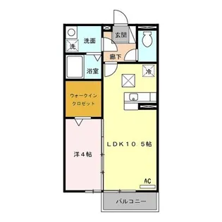 ディアコート富士見【1階】の間取り