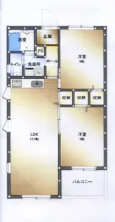 かぐらおハイツ【3階】の間取り