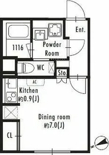 GRAN PASEO西新宿【1階】の間取り