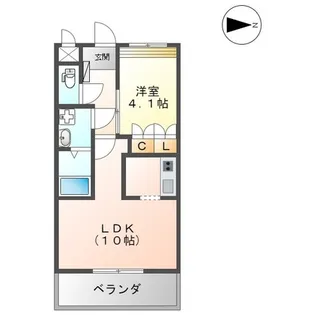 熊本県合志市須屋【アパート】の間取り