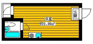 トップルーム新宿【4階】の間取り