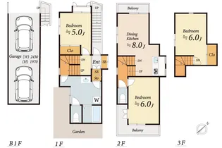 東京都日野市三沢3【一戸建】の間取り