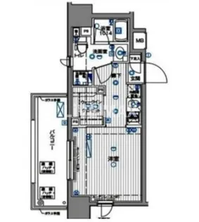 トーシンフェニックス芝浦ベイフォート【2階】の間取り