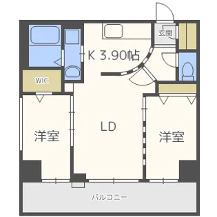北海道札幌市中央区北四条西15【マンション】の間取り