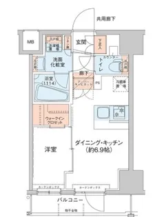 アジールコート新高円寺【9階】の間取り