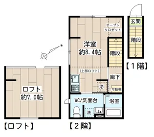 リブレスト横浜戸部【2階】の間取り