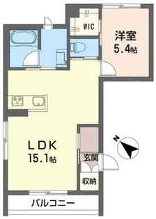 アトリエール小山【1階】の間取り