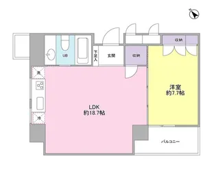 フォレストタウン参宮橋【9階】の間取り