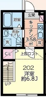 神奈川県大和市深見西2【アパート】の間取り