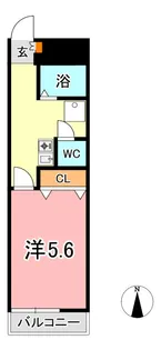 スリム平野【2階】の間取り