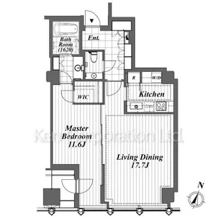 平河町森タワーレジデンス【22階】の間取り