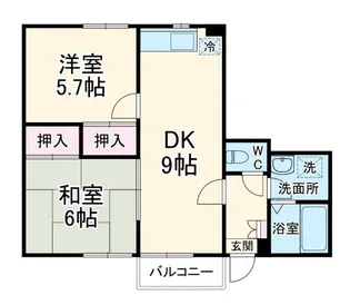 フェリースSEYA C【2階】の間取り
