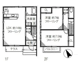 ソレアード松江の間取り