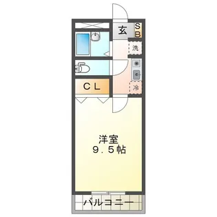 メゾンエルパティオ【2階】の間取り