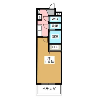 プリムローズ清水【4階】の間取り