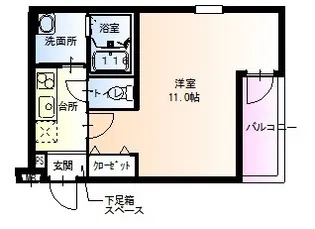 フジパレス深江橋VI番館【3階】の間取り