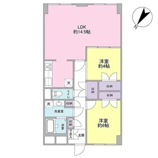 ラ・コスタ壱番館【4階】の間取り