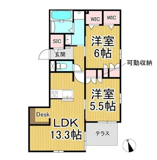 Ermitage Kamakura【1階】の間取り