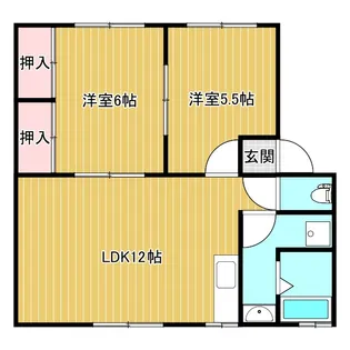 ソファレくすのき【1階】の間取り