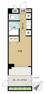 フェニックス早稲田第2【1階】の間取り