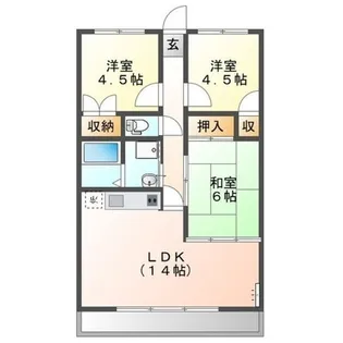 サンハイム【3階】の間取り