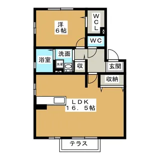 セジュールオリオン A【2階】の間取り