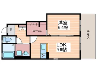 アールヴォーレ【1階】の間取り