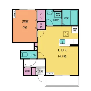 メープルハイツ【1階】の間取り