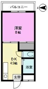 レジデンス北越【2階】の間取り