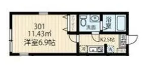 ラフィーネ西谷【3階】の間取り